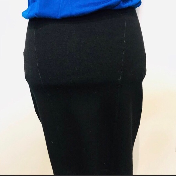 French Connection Royal Blue & Black V-Neck Great Dress for Work Size 8 - Picture 7 of 8